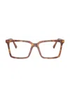 Miu Miu Brille Mit Eckigem Gestell In Red Havana