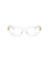 Miu Miu Mu 03xv Trasparent Glasses In White