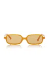 Miu Miu Square-frame Acetate Sunglasses In Orange