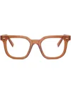 Miu Miu Eyewear Eyeglasses In 褐色