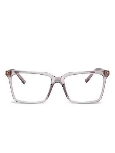 Miu Miu 0mu 08xv Glasses In Malva Trasparente