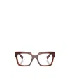 Miu Miu Square-frame Glasses In Brown