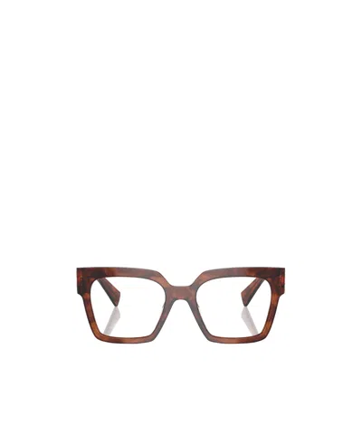Miu Miu Square-frame Glasses In Brown