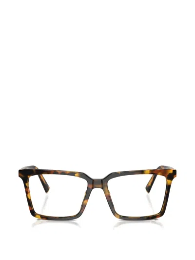 Miu Miu 0mu 08xv Oversized Tortoiseshell Acetate Eyeglasses In White