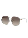 Miu Miu Square-frame Sunglasses In Brown