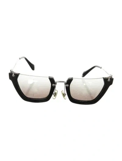Pre-owned Miu Miu Square Gradient Sunglasses In Multi