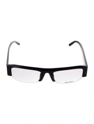 Pre-owned Miu Miu Square Gradient Sunglasses In Silver