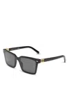 Miu Miu Square Sunglasses, 55mm In Dark Gray