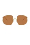Miu Miu Full Frame Sunglasses In Brown