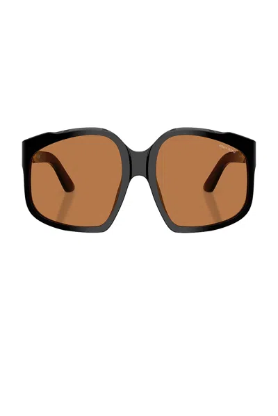 Miu Miu 59mm Polarized Irregular Sunglasses In Brown