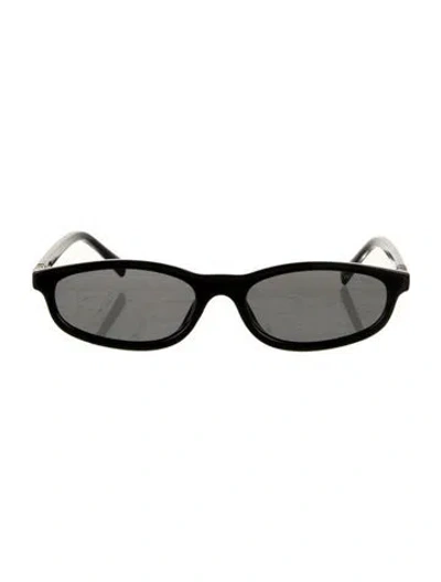 Pre-owned Miu Miu Square Tinted Sunglasses In Black
