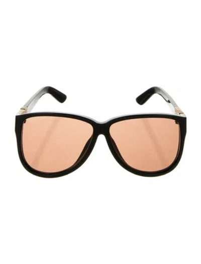 Pre-owned Miu Miu Square Tinted Sunglasses In Black