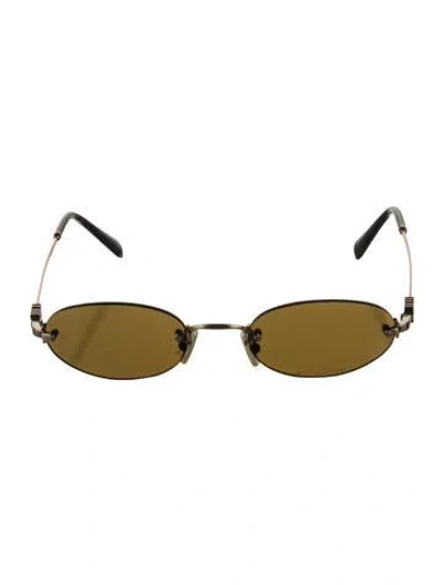 Pre-owned Miu Miu Square Tinted Sunglasses In Black