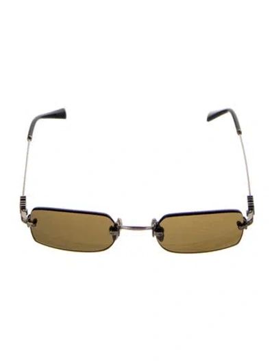 Pre-owned Miu Miu Square Tinted Sunglasses In Black