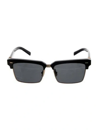 Pre-owned Miu Miu Square Tinted Sunglasses In Black