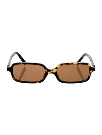 Pre-owned Miu Miu Square Tinted Sunglasses In Brown