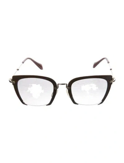 Pre-owned Miu Miu Square Tinted Sunglasses In Multi