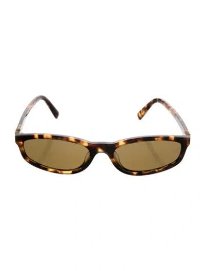 Pre-owned Miu Miu Square Tinted Sunglasses W/ Tags In Neutral