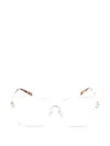 Miu Miu Square-frame Glasses In Silver