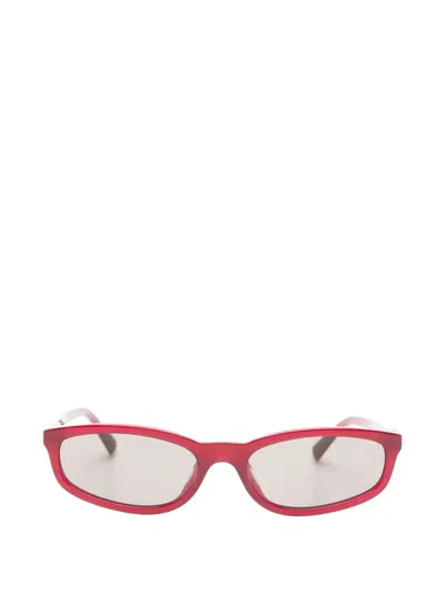 Miu Miu Square-frame Sunglasses In Red