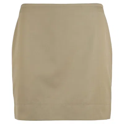 Pre-owned Miu Miu S/s 1998 Corset Lace-up Mini Skirt In Runway Colorway It42 In Brown