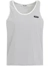 Miu Miu Tank Top In White