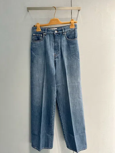 Miu Miu Logo Denim Trousers
