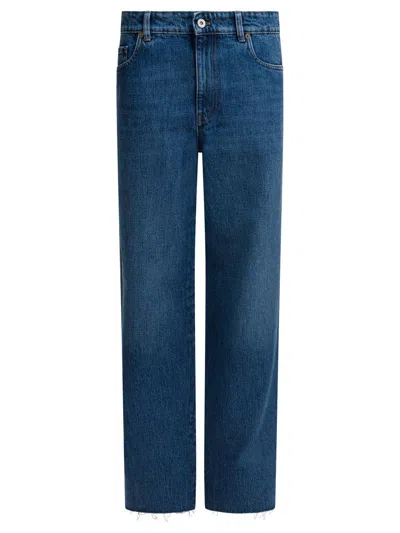 Miu Miu Straight Leg Jeans In Blue