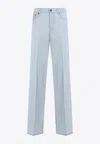 Miu Miu Straight-leg Pants In Blue