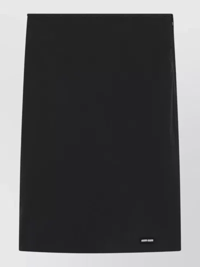 Miu Miu Straight Skirt In Multi
