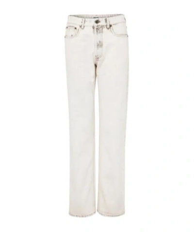 Miu Miu Straight-cut Jeans In Red