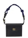 Miu Miu Rope Handle Wallet In Black