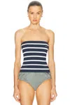 Miu Miu Striped Tube Top