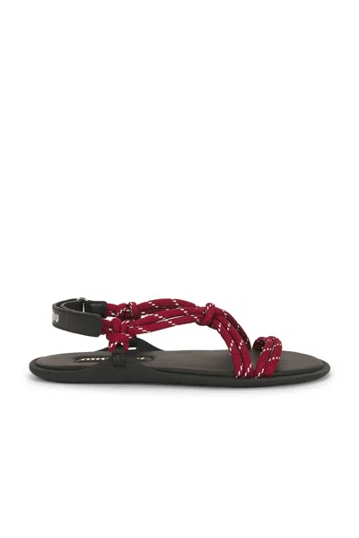 Miu Miu Strappy Sandal In Purple