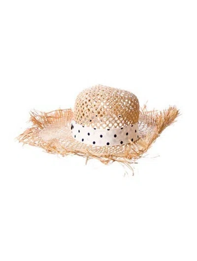Pre-owned Miu Miu Straw Hat In Neutral