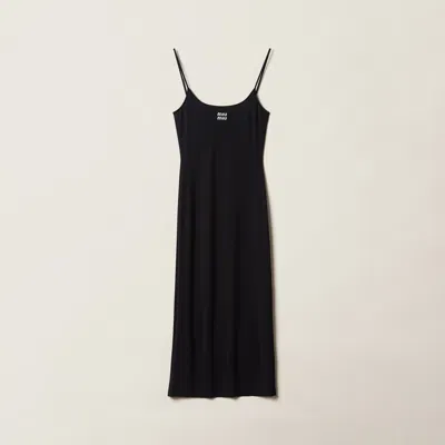 MIU MIU STRETCH JERSEY DRESS