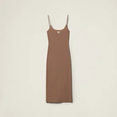 MIU MIU STRETCH JERSEY DRESS