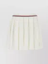 Miu Miu Stretch Terry Fabric Skirt In White