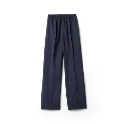 Miu Miu Stretch Wool Pants In Blue
