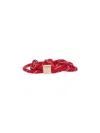 Miu Miu Fabric Bracelet With Adjustable Fit And Knot Detail