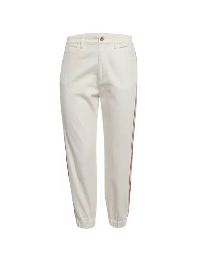 Pre-owned Miu Miu Striped-detail «trousers In Neutral