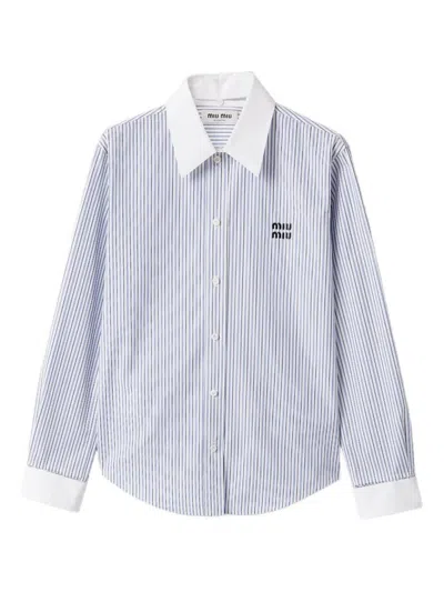 MIU MIU STRIPE SHIRT