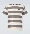 Miu Miu Striped Cotton Jersey T-shirt In Multi
