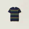 Miu Miu Striped Jersey T-shirt