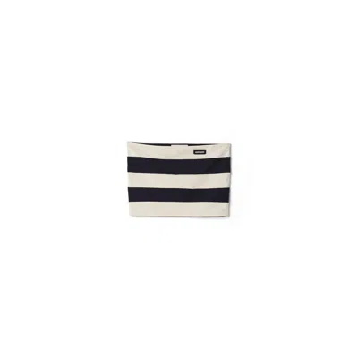 Miu Miu Striped Jersey Top In Neutral