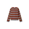Miu Miu Cotton T-shirt With Striped Pattern In Blue