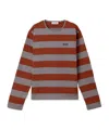 Miu Miu Cotton T-shirt With Striped Pattern In Multi