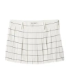 Miu Miu Printed Crepe Mini Skirt In White