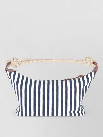 Miu Miu Striped Shoulder Bag Rope Handle Design In Multi