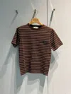 Miu Miu Striped T-shirt In Black